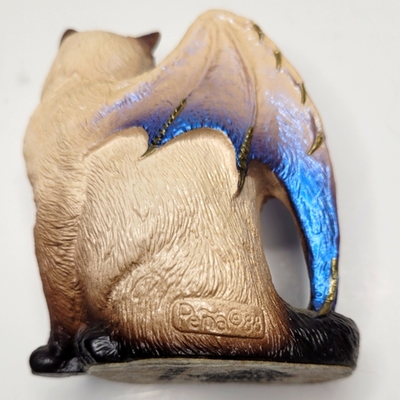 Windstone Editions Flap Cat Siamese Rare Tongue Out Vintage 1988 Melody Pena - Picture 8 of 14